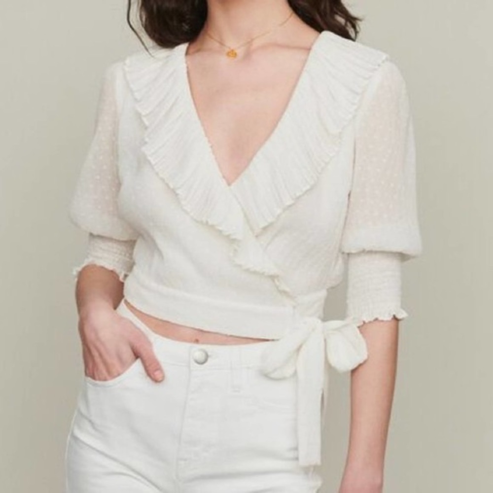 Maje wrap blouse